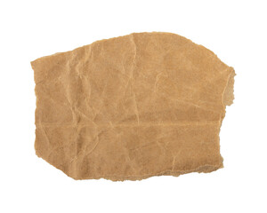  brown torn paper edge sheet isolated on transparent background
