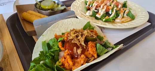 Mexican food tacos