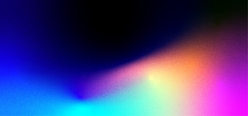 Abstract gradient background with vibrant neon colors and subtle grain texture