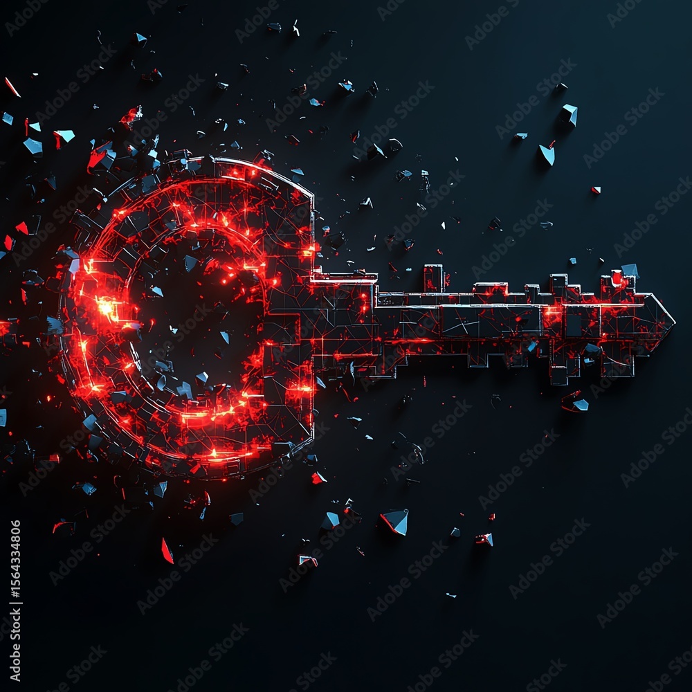 Poster cyber security is compromised during a cyber attack