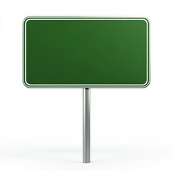 Blank Green Road Sign (2)
