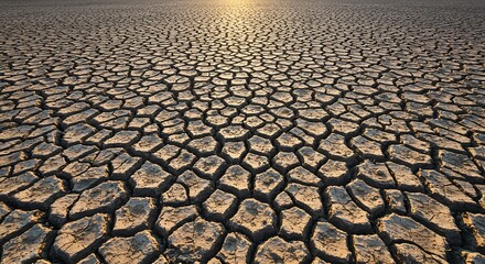 Cracked Earth: A Landscape of Aridity and Climate Change