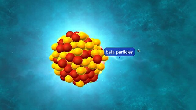 Beta decay 3D animation