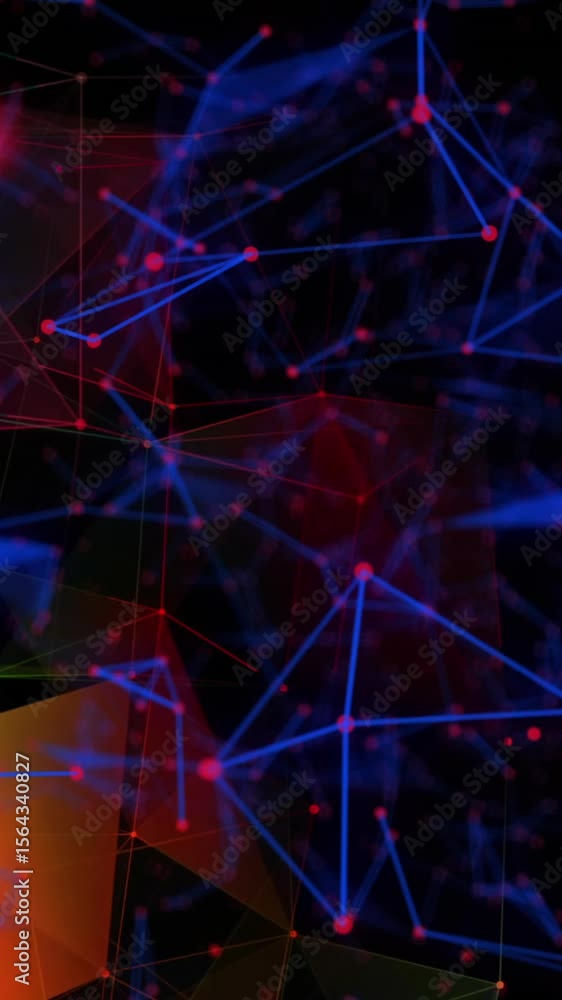 Poster network of connections against plexus networks