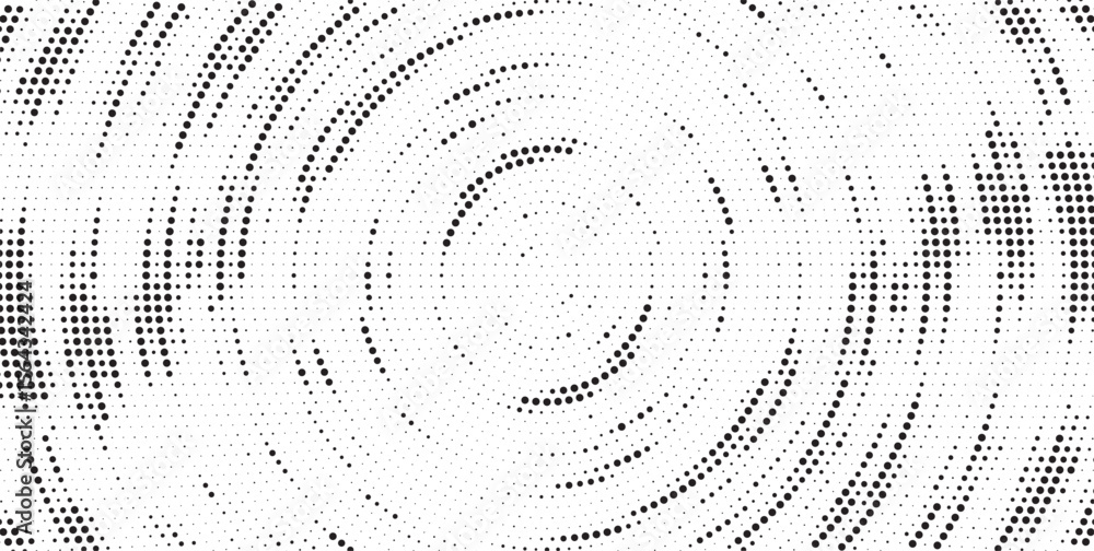 Poster Halftone background vector, abstract backdrop design with two tone pattern and copy space for edit your content