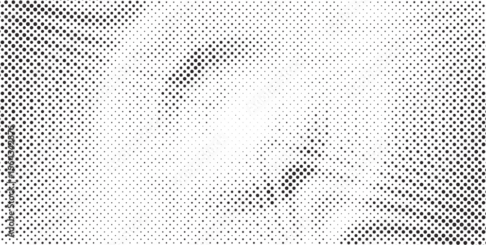 Poster Halftone background vector, abstract backdrop design with two tone pattern and copy space for edit your content