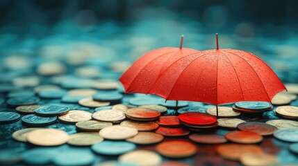 Financial risk protection plan insurance savings security management strategy emergency fund asset protection unexpected loss coverage personal finance guide visual concept