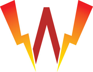 Power Energy Lightning W Logo