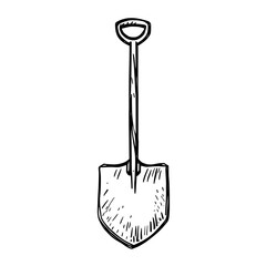 Garden Shovel Tool Drawing