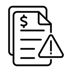 Financial report alerts to an issue, appropriate for business presentations or articles discussing finance, economics, and investments.