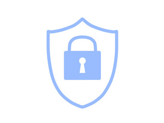 シンプルセキュリティアイコン（ブルー）