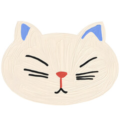 cat with heart illustration