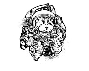 Professional vector illustration of guinea pig