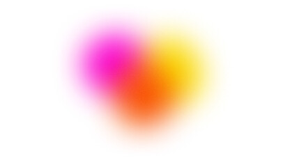 Pastel pink and orange color gradient abstract element with noise and grainy texture