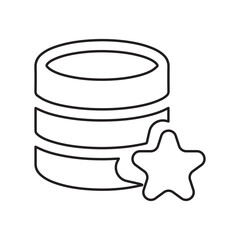 Big data line icon