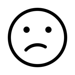 confused face icon with line style, perfect for user interface projects
