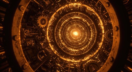 Golden spiral tunnel