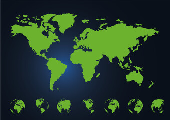 Map of the world, world map
