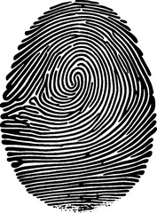 Fingerprint image. Vector art