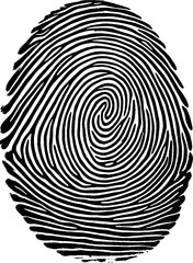 Fingerprint image. Vector art