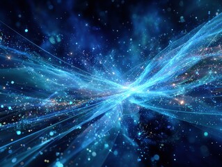 Obraz premium Abstract cosmic energy waves