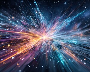 Obraz premium Abstract cosmic explosion (8)