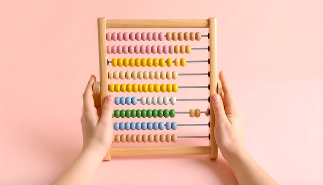 Colorful Abacus A Hands-on Tool for Math Education and Mental Arithmetic Development, Perfect for Kids and Adults Learning Basic Arithmetic Skills