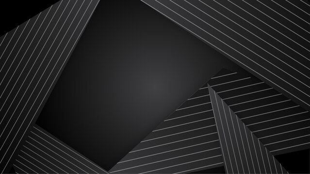 Dark gray pinstriped abstract shapes suitable for corporate backgrounds, modern designs, or minimalist art prints on clothing and accessories.
