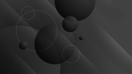 Dark gray circles and lines abstract design suitable for backgrounds, prints, digital art, business marketing, and modern concepts.
