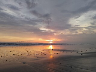 Beautiful landscape photography on the beach at golden hour sunset.
Dramatic sea sunset with...