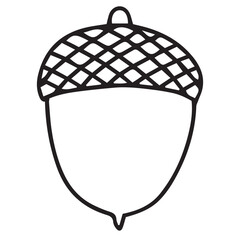 acorn icon vector design template in white background