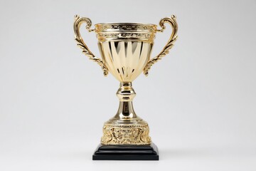 award trophy in podium in realistic 3d by generative ai