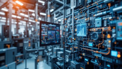 Fototapeta premium Advanced Data Center Technologies for Modern Infrastructure