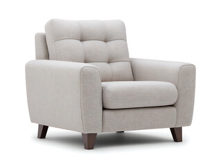 Comfortable gray recliner isolated on white background, relaxation furniture on transparent, png cut out, ready to bring joy to any space 95343821 1