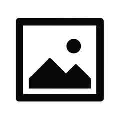 Picture frame icon, image gallery, photo placeholder, digital art display, visual content