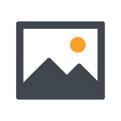 Picture frame icon, image gallery, photo placeholder, digital art display, visual content