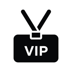 VIP pass icon, very important person, exclusive access, special event, premium membership