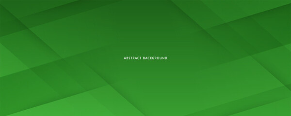 Green abstract background with gradient color geometric shapes for presentation design.