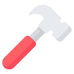 Hammer Icon, Flat style icon vector illustration, Suitable for website, mobile app, print, presentation, infographic and any other project.