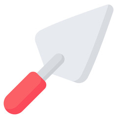 Trowel Icon, Flat style icon vector illustration, Suitable for website, mobile app, print, presentation, infographic and any other project.