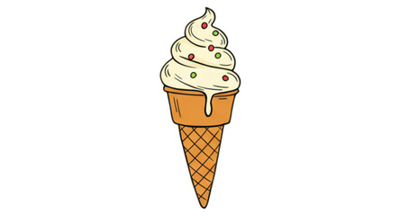ice cream cone isolated