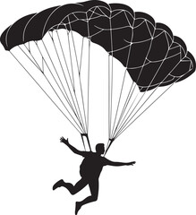 Skydiver in Freefall Silhouette

Parachuting Adventure Vector Design

Extreme Skydiving Action Illustration

High Altitude Parachute Jump Silhouette

Adrenaline Rush Skydiver Art