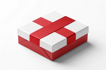 A Beautifully Wrapped Gift Box with a Festive Red Ribbon