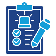 Preparedness Dual Tone Icon Element For Design