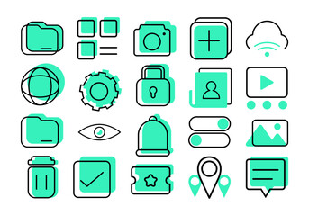 Duotone App UI Icon Element