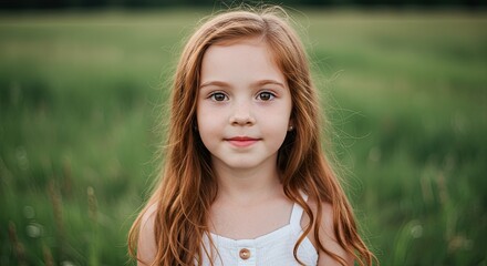 Young girl in a field