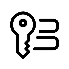 keyword icon with line style, perfect for user interface projects