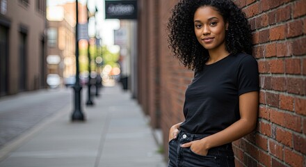 Young woman urban setting