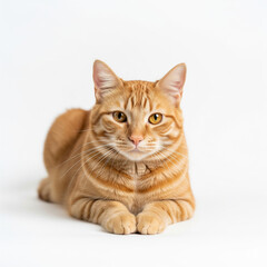 Fototapeta premium cat on white background
