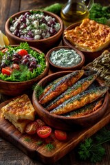 Fototapeta premium Mediterranean food platter